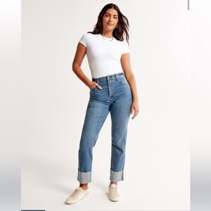 Abercrombie ankle straight jeans